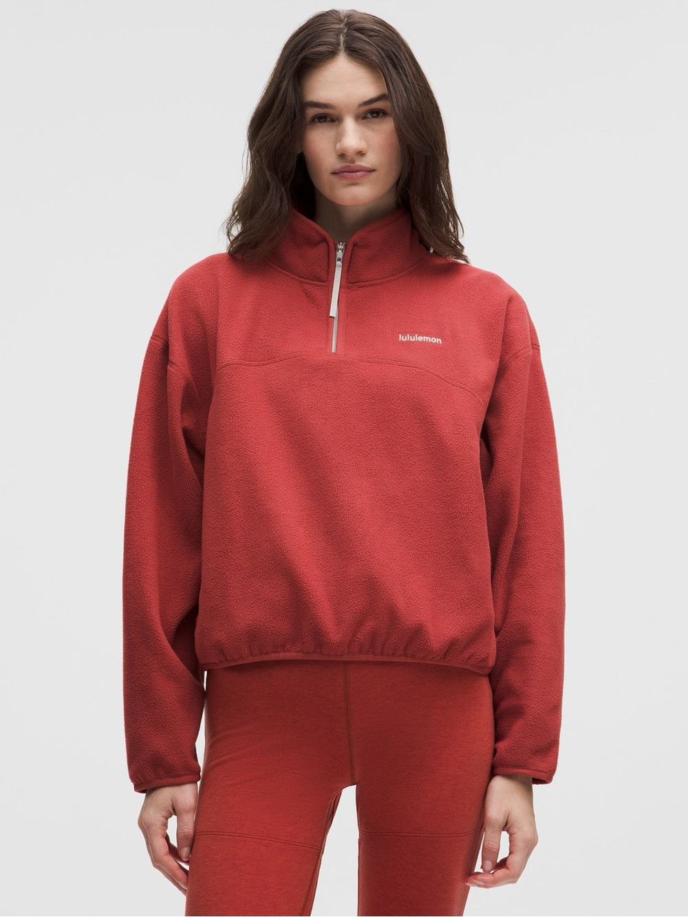 🍋 NWT lululemon Tumbled Fleece Half-Zip